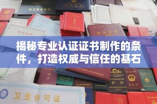 南木林揭秘专业认证证书制作的条件，打造权威与信任的基石