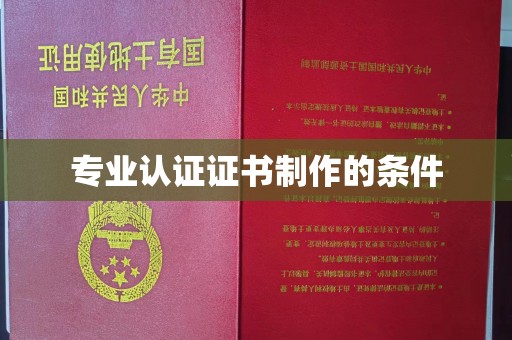 南木林专业认证证书制作的条件