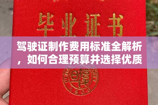 南木林驾驶证制作费用标准全解析，如何合理预算并选择优质服务？